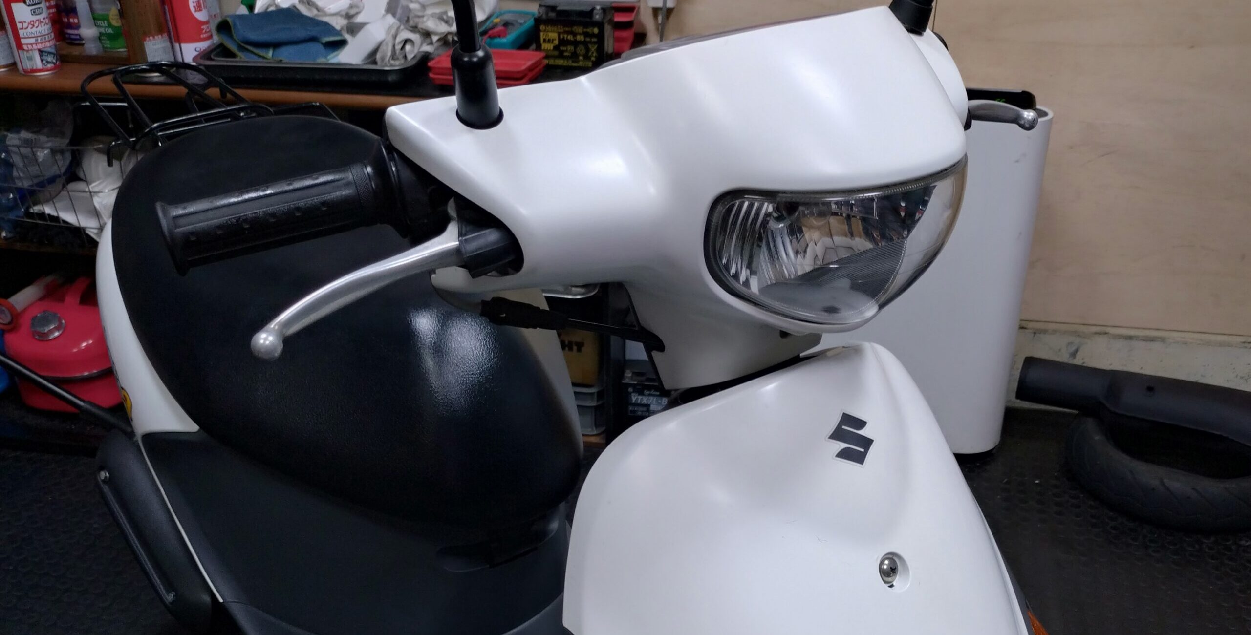 SUZUKI LET’S4 レッツ4|FI 4スト 50cc ホワイト