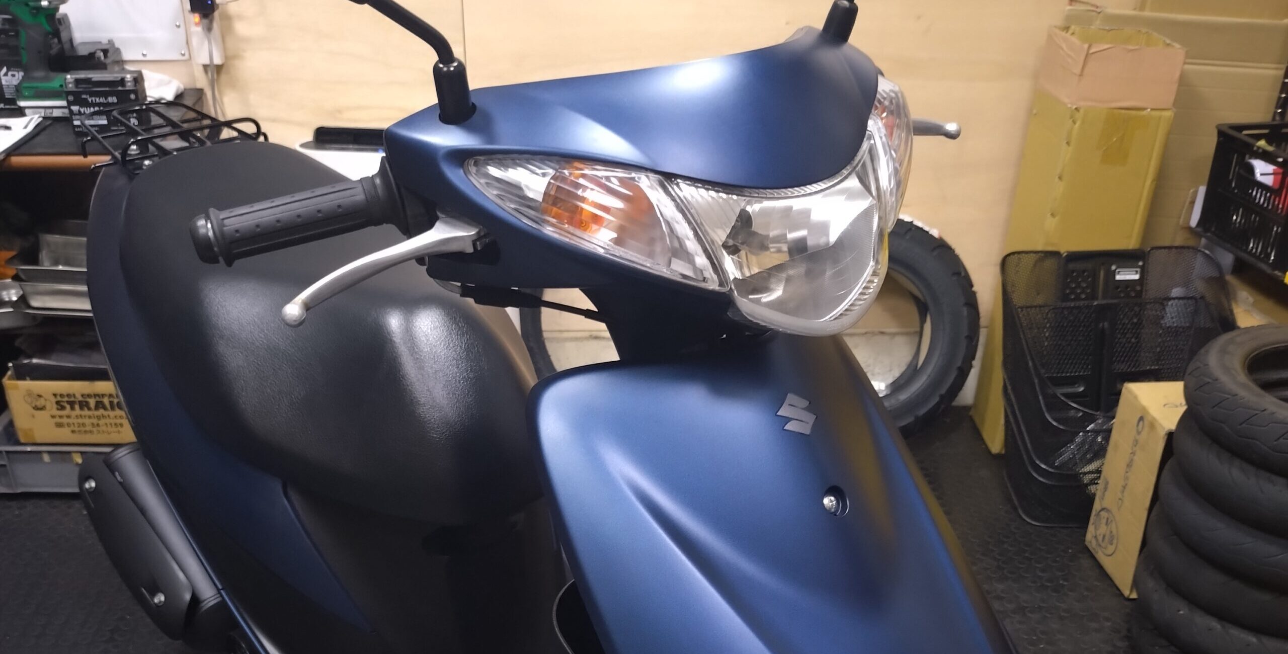 SUZUKI アドレスV50| 4スト FI 50cc マットブルー